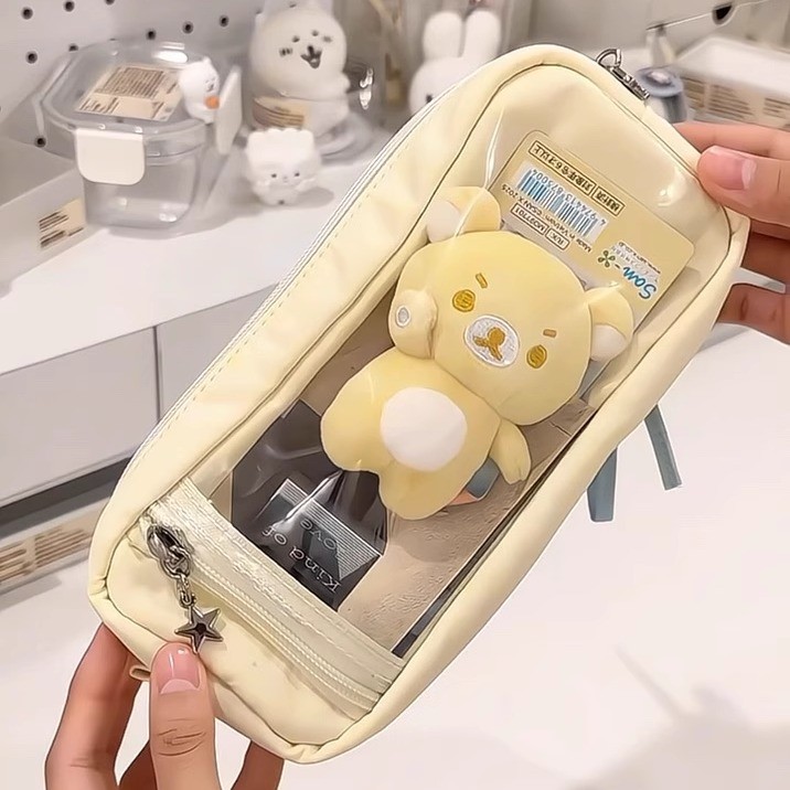 Kotak Pensil Bintang Lucu / Tepak Pensil Aesthetic Korea Cewek / Kotak Pensil Unik