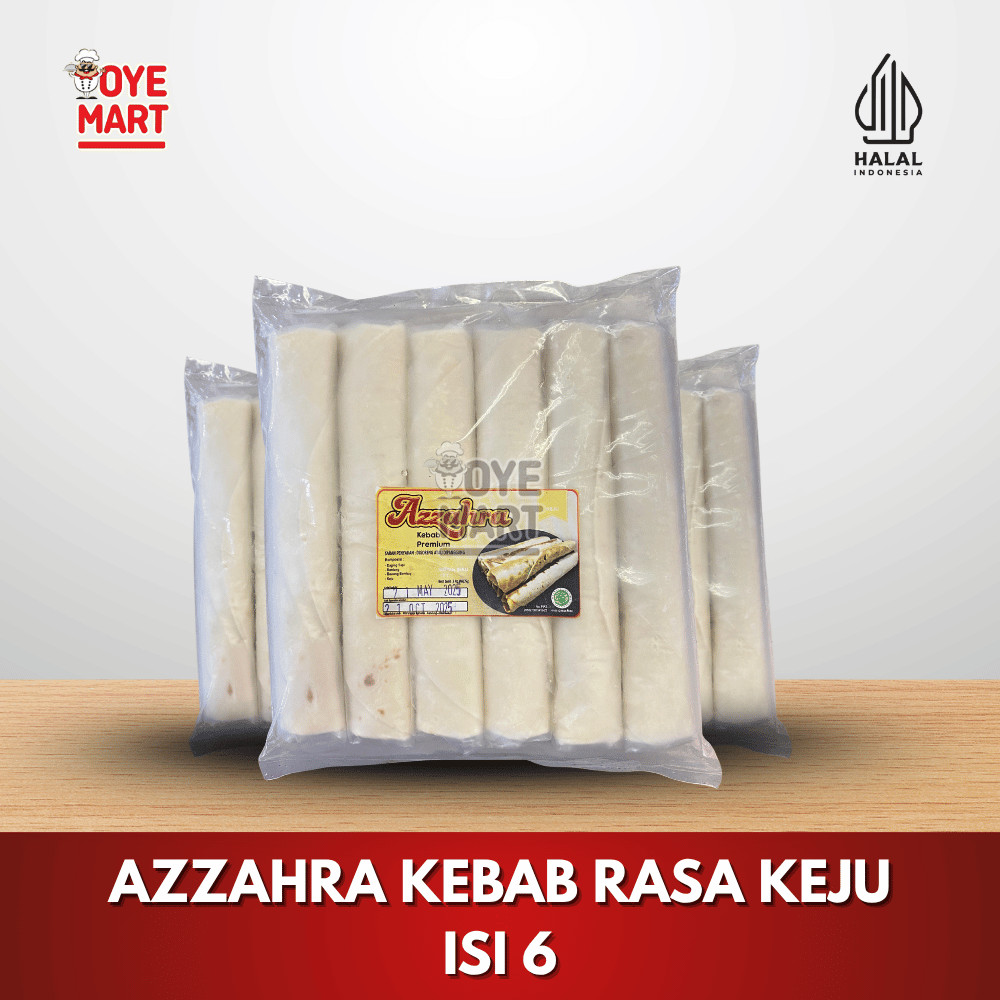

KEBAB AZZAHRA RASA KEJU ISI 6/ KEBAB KEJU FROZEN