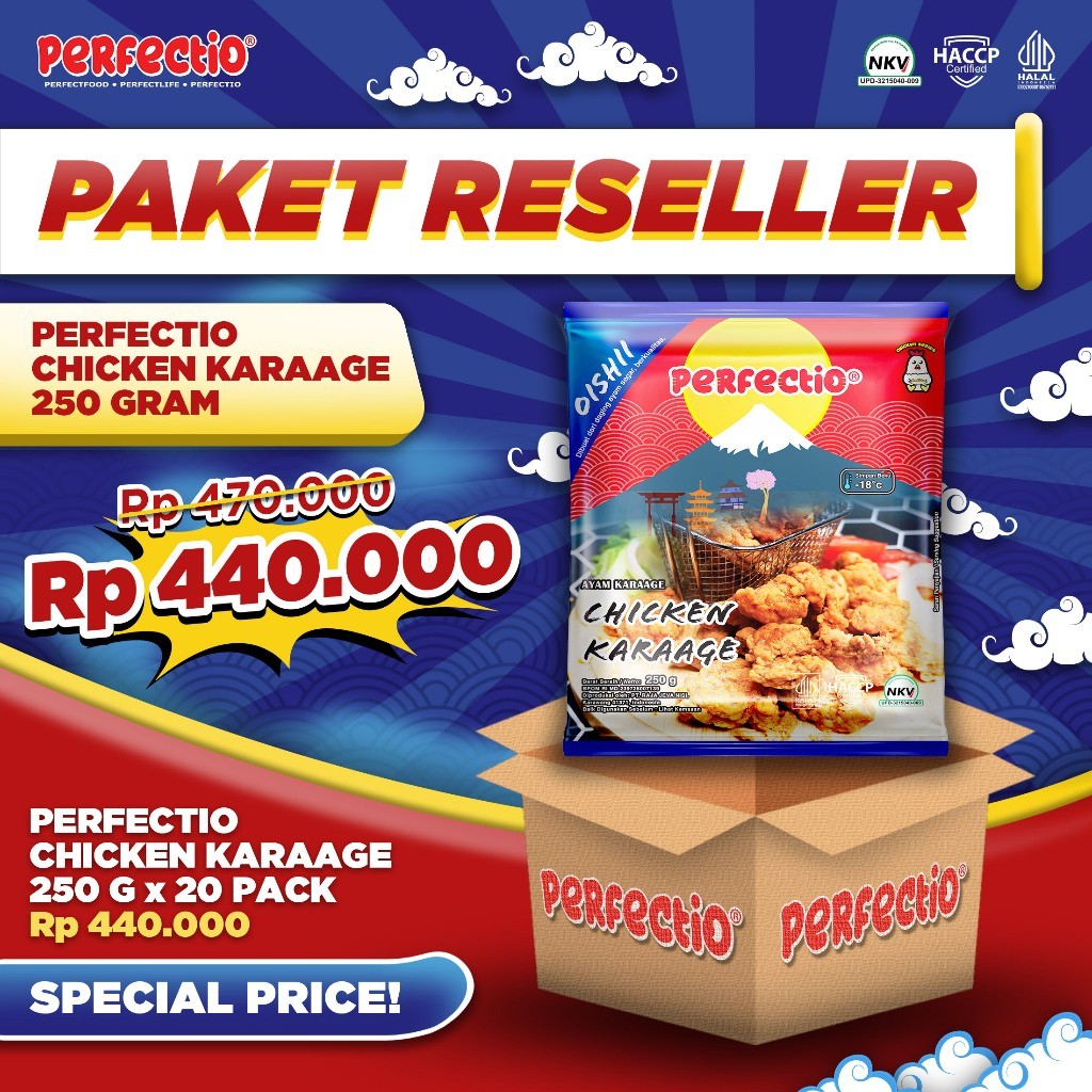 

karage 250 gram isi 20 paket reseller