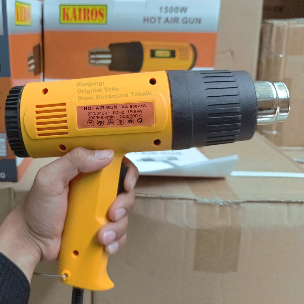 (HOT GUN BELTER YA) Bukan Hot Gun / Hot Air Gun / Heat Gun Yellow / Pemanas Stikre / Heat Gun Pistol