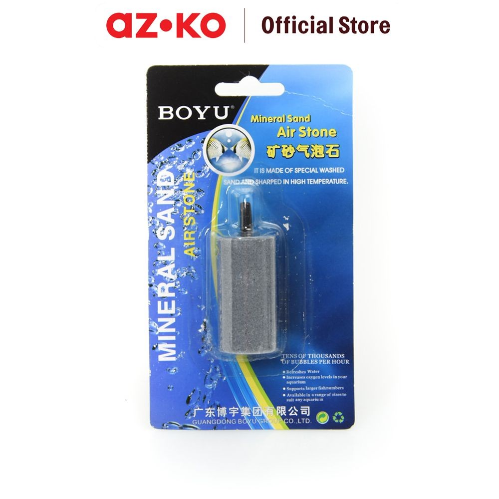 AZKO Boyu Batu Aerasi 2.5x5 cm Hiasan Akuarium Batuan Aquascape Fish Tank Dekorasi Aquarium Aerasi S