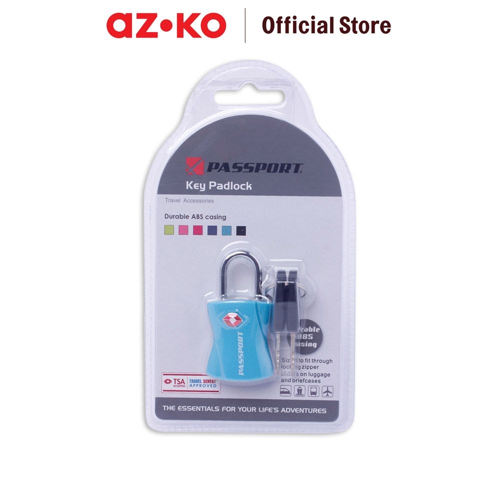 AZKO Passport Gembok Travel TSA Dengan Kunci Tsa361 Kunci Besi Tsa Bag Padlock Pengunci Koper Alat P