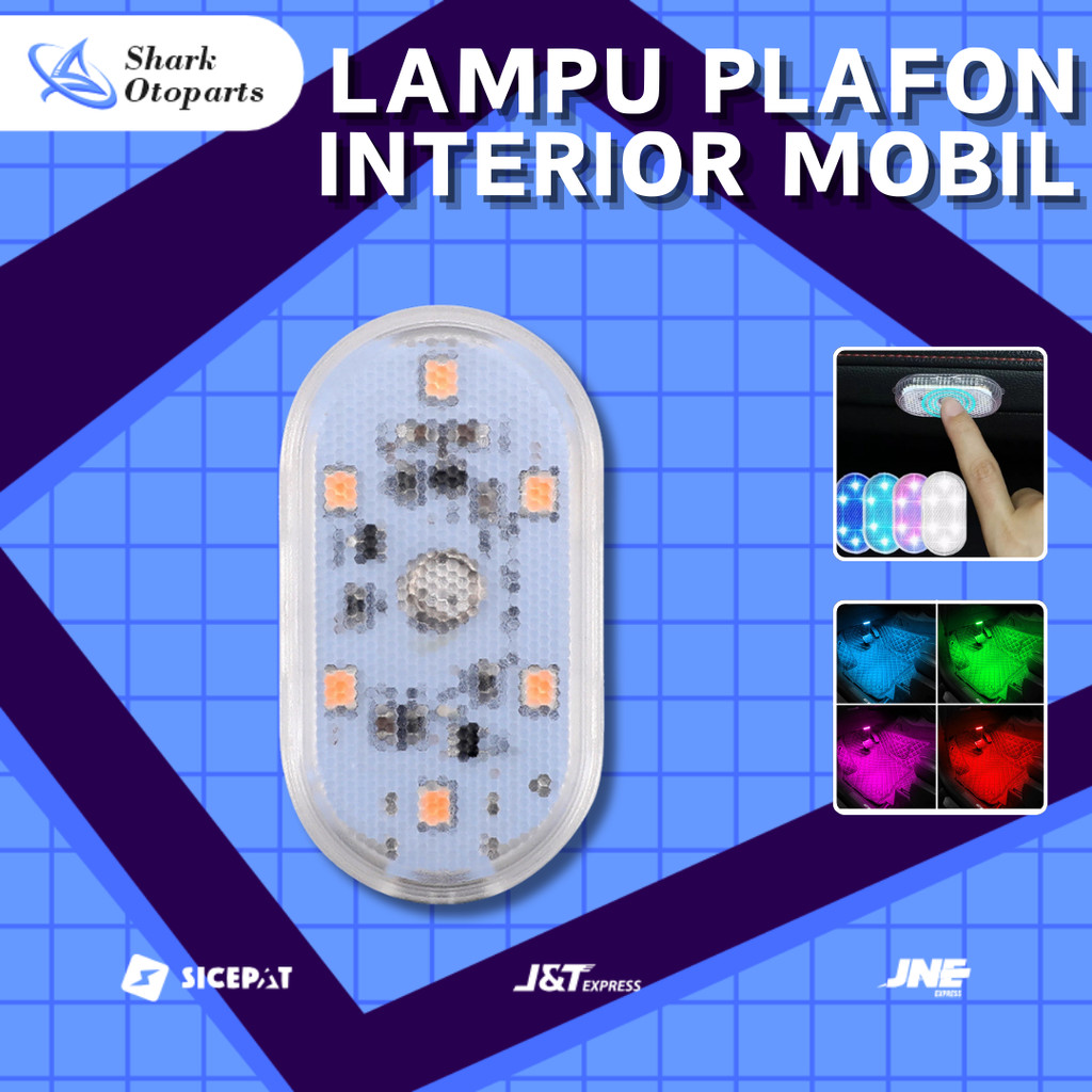 Lampu Plafon Mobil / Lampu LED Sentuh Plafon / Dashboard Mobil /  Lampu Tempel Tanpa Kabel Plafon Mo