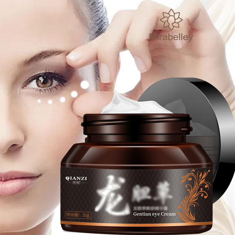 COD⚡ QIANZI Krim Mata Panda 35ml Krim Esensi Mata Gentian Krim Perawatan Mencerahkan Garis Mata Eye 