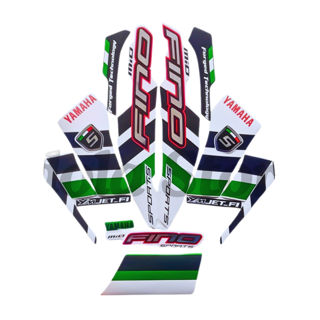 Striping Stiker Honda Fino 2014 Hijau Stiker Lis Standar Motor Honda Fino 2014 Terbaik