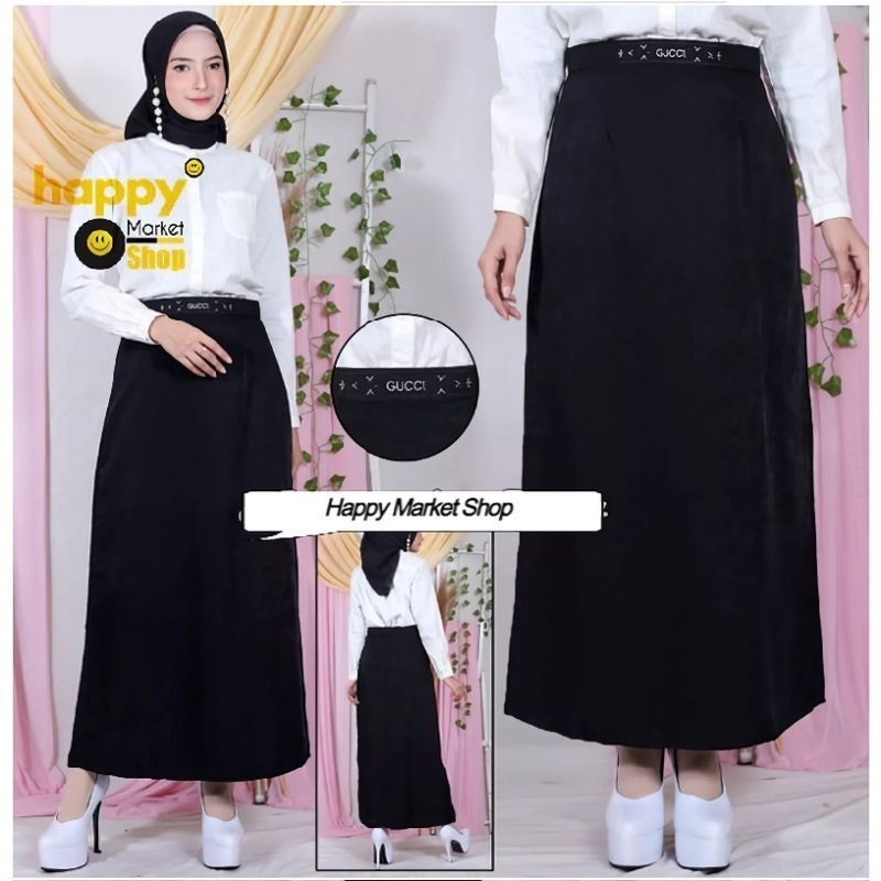 Rok Gucci Wanita Rok Kerja, Rok Magang, Rok Santri Muslimah Rok Prisket Fashion Terkini Bisa COD
