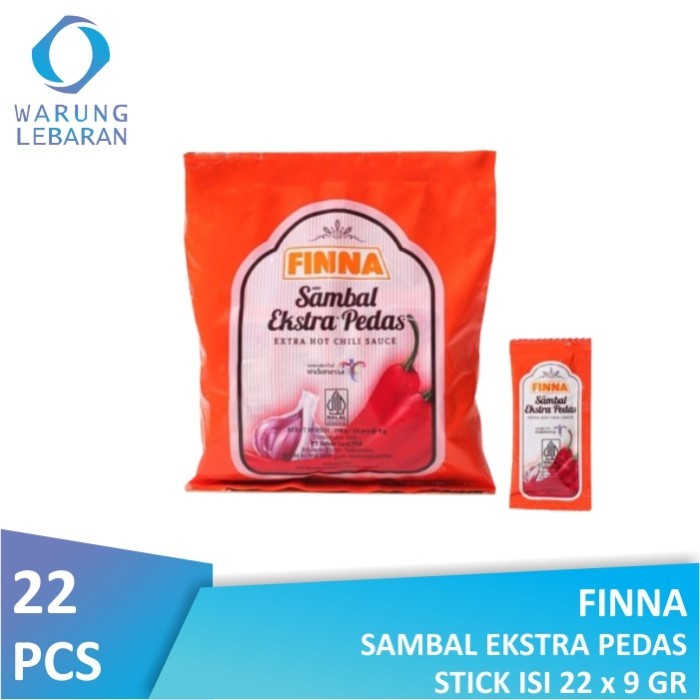 

Finna Sambal Ekstra Pedas Stick (22 x 9gr)