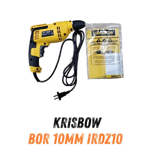 BOR LISTRIK KRISBOW Mesin Bor Tangan High Speed 400W Listrik KRISBOW IRDZ10 10mm 400 W Bor Besi Kayu