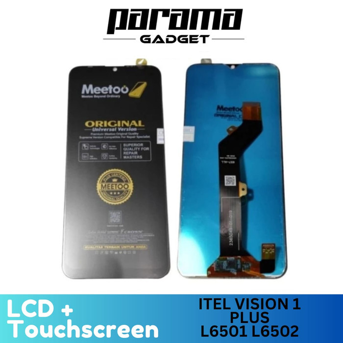 LCD ITEL VISION 1 PLUS L6501 L6502 Touchscreen original meetoo Crown