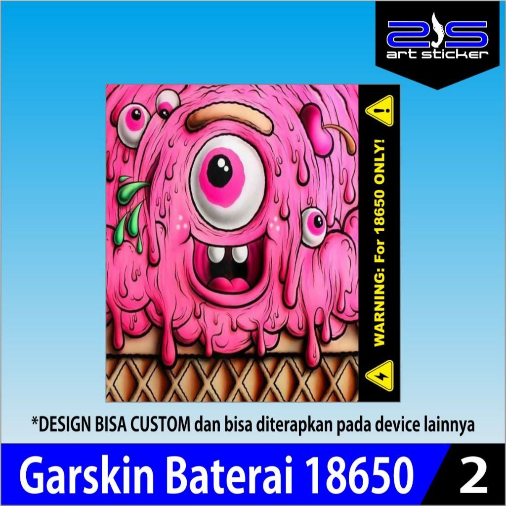 

PROMO stiker skin wrap baterai 18650 pelindung penghias baterai odb v2