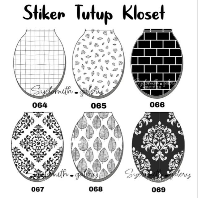 Stiker Wc Toilet Tutup  Kloset Duduk Sticker Kloset Duduk - AfbiPrint