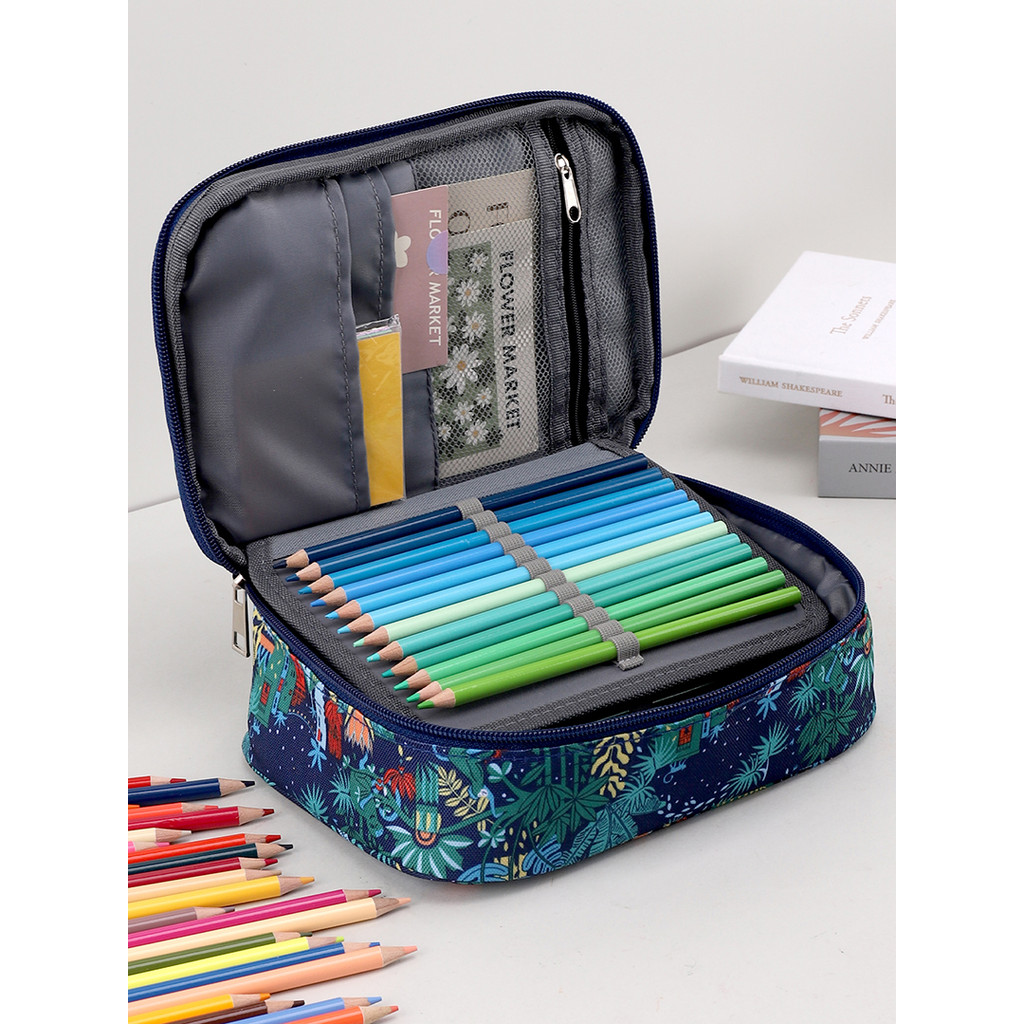 

Pencil Case Aesthetic Stationery Estuche Escolar Pencilcase Large Capacity 72 Holes Drawing Pen Case School Supplies Pencil Box