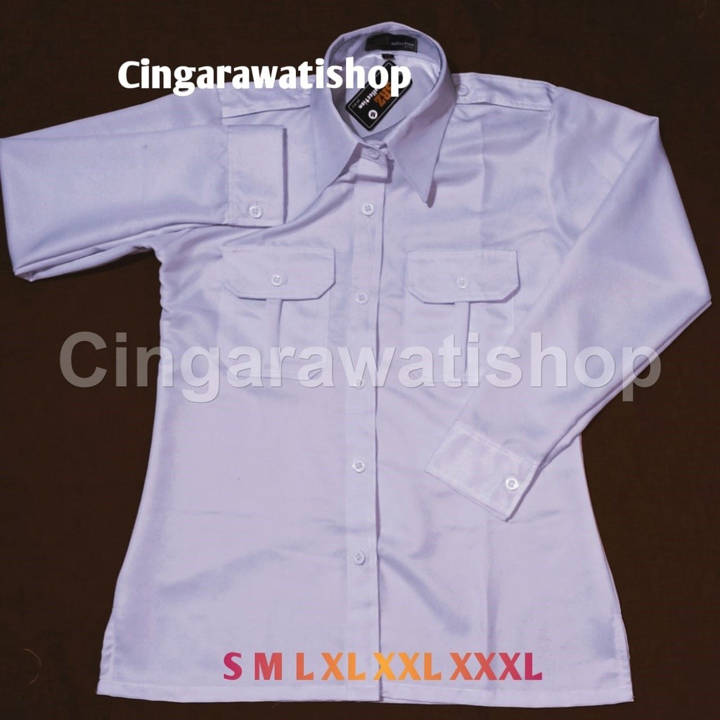 [SALE JUMBO] Baju Dinas Putih Pns Wanita Baju Pdh Wanita Putih Seragam Putih Pns Wanita Baju Putih A