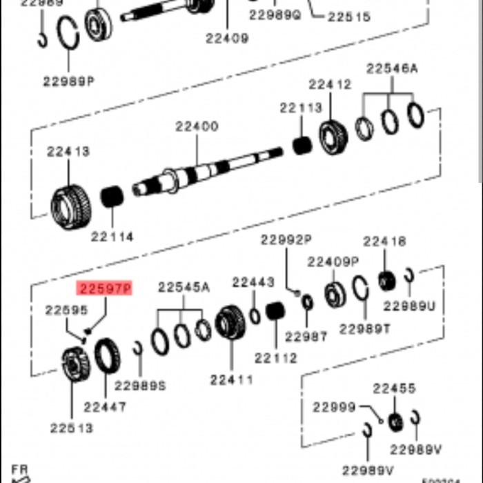 Kuku Macan Key Syncromis Sinkromis Asli Mitsubishi Gigi 1 dan 2
