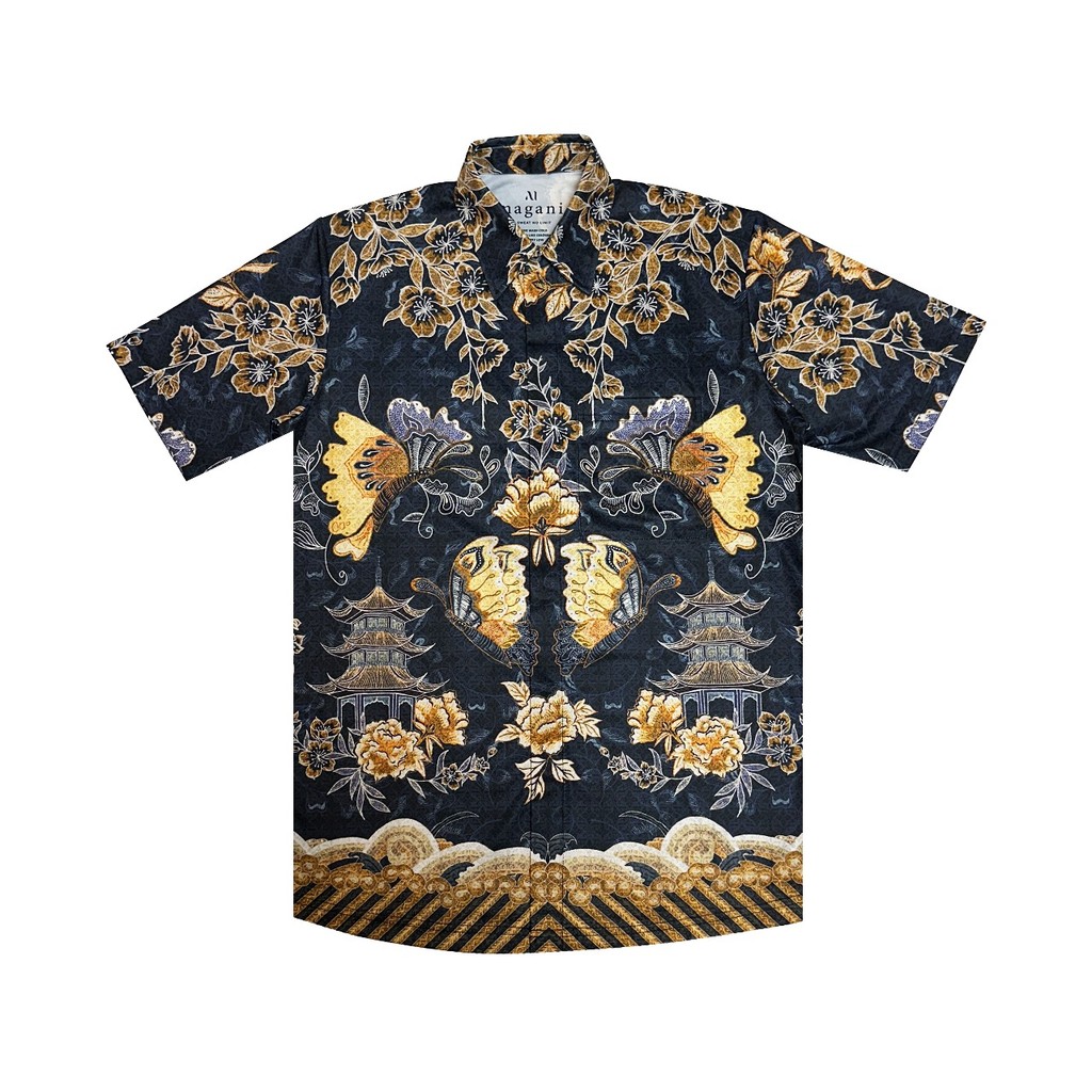 MAGANI Nosweat Imperial Garden - Kemeja Batik Lengan Pendek