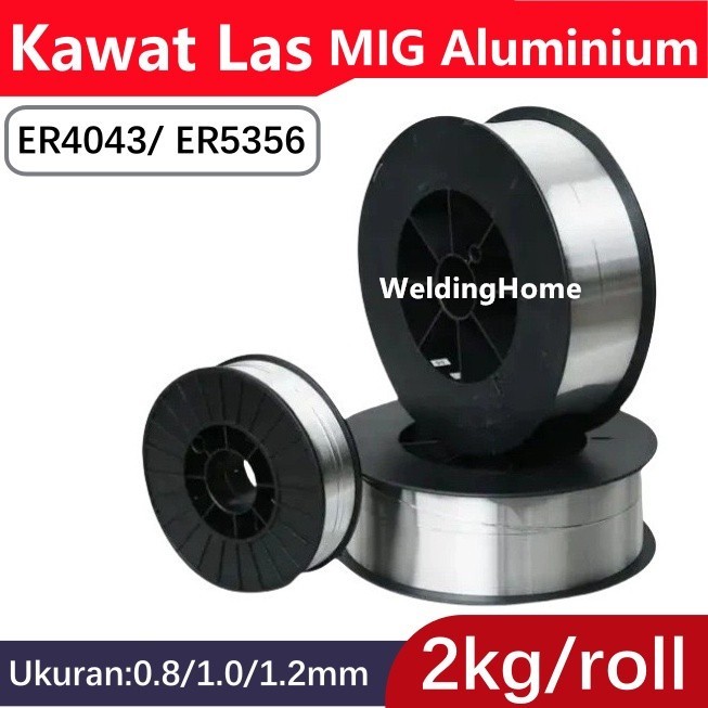 Kawat Las MIG 2kg ER4043 ER5356 Kawat Las Aluminium Alu 0.8mm 1.0mm 1.2mm Almunium