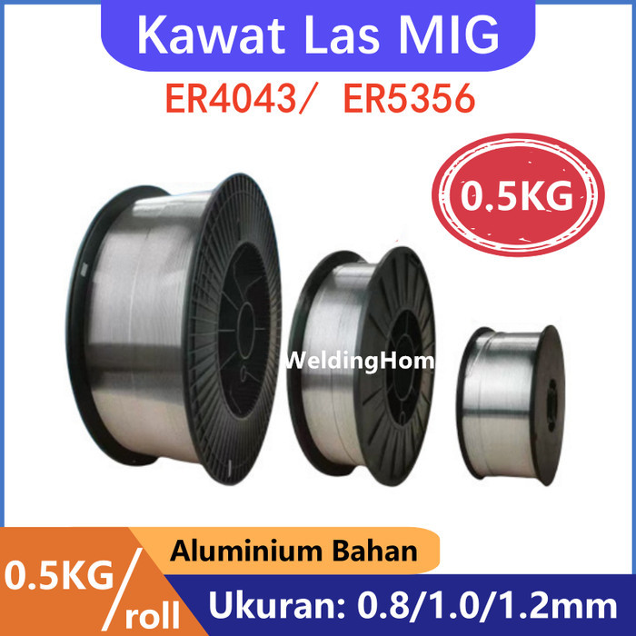 Kawat Las ER4043 ER5356 MIG 7kg Aluminium Alu 0.8mm 1.0mm 1.2mm Almunium MIG Wire Kawat Las Aluminiu