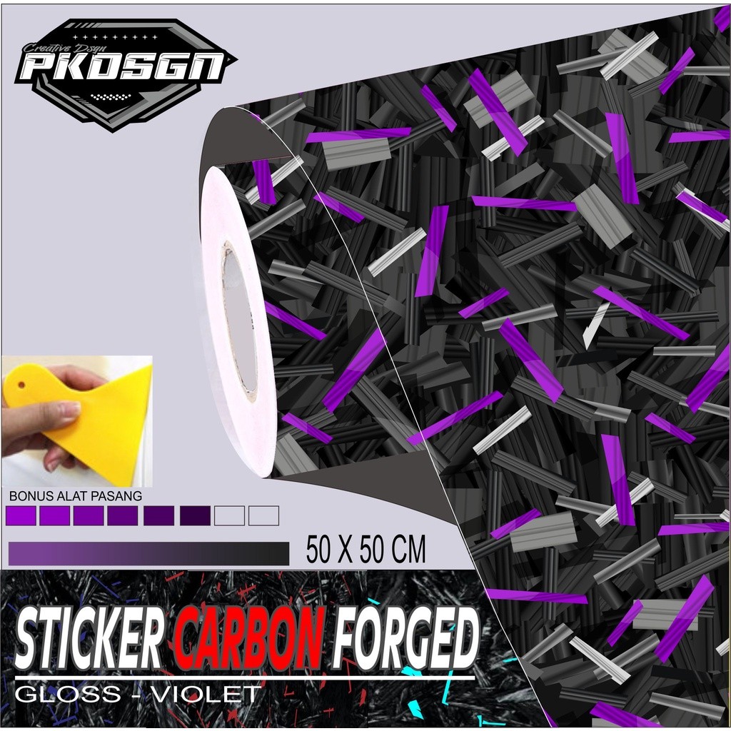 STIKER CARBON FORGED STIKER CARBON FORGED 50 X 50 CM