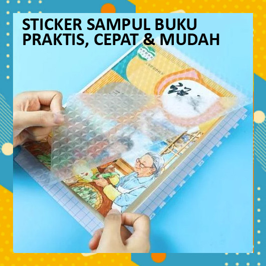 

Stiker SAMPUL BUKU Plastik Dengan Perekat Cover Anti Air Alat Tulis Sekolah Kantor Praktis Mudah Cepat BG5521D4