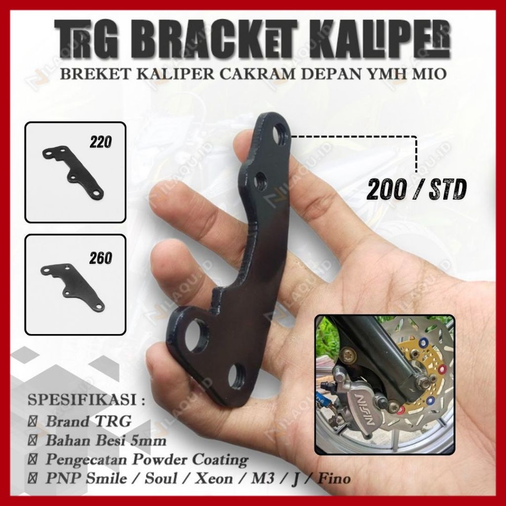Bracket breket kaliper piringan cakram mio sporty mio smile kaliper mio 2 piston
