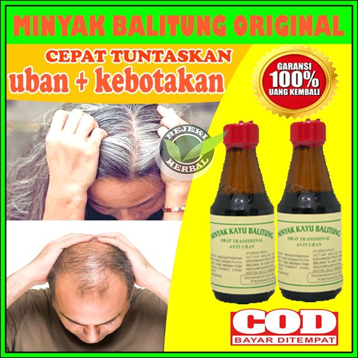 Minyak Kayu Balitung ORIGINAL Asli Kalimantan Minyak Rambut PENGHILANG UBAN Permanen