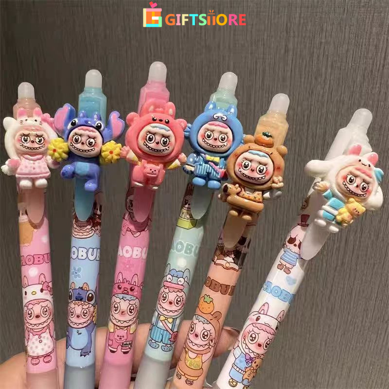 

COD LABUBU CAPYBARA 211 GEL PEN HAPUS CETEK PENA BISA DI HAPUS LUCU TINTA HITAM-GS