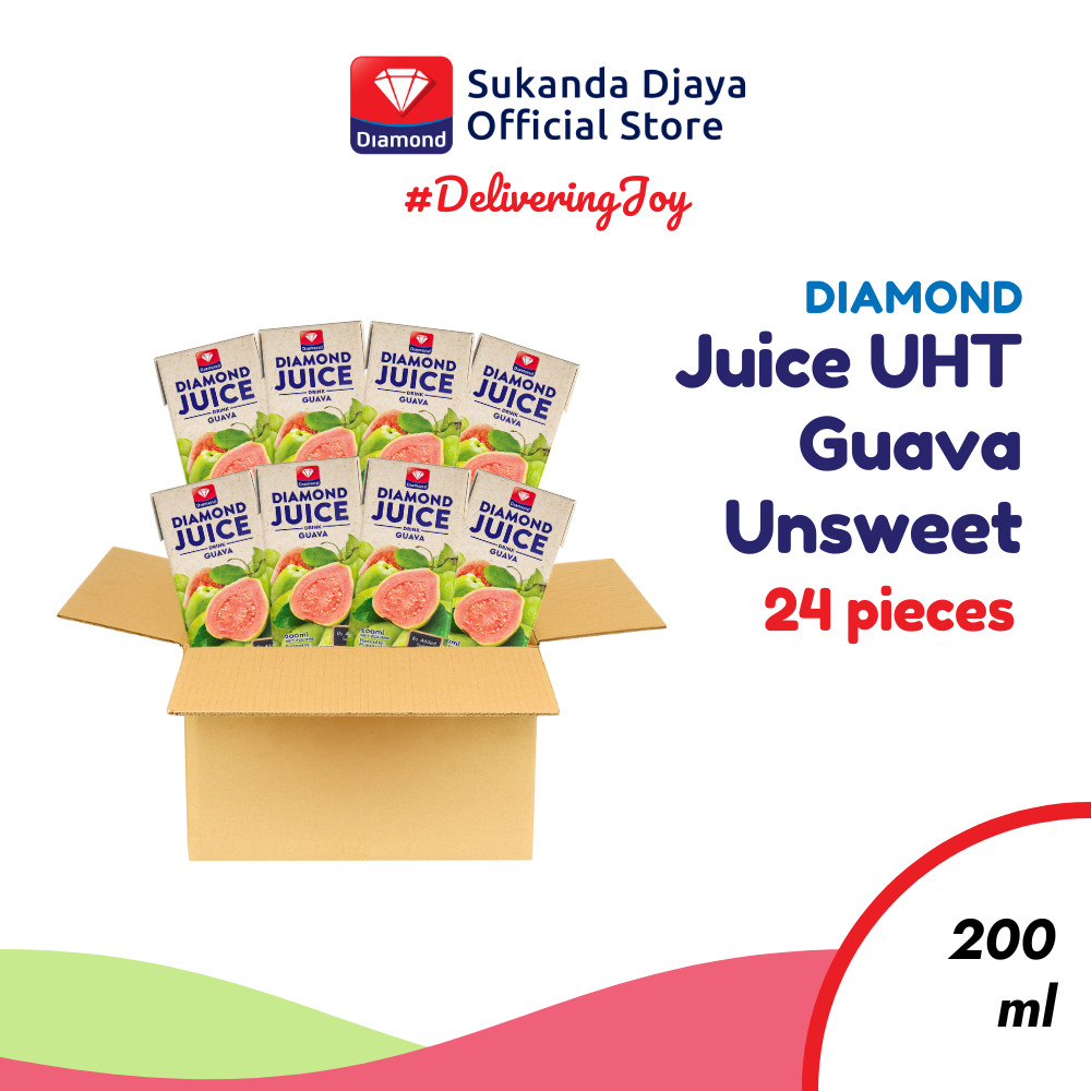 

Diamond Juice UHT Guava Unsweet 200 Ml 1 Karton