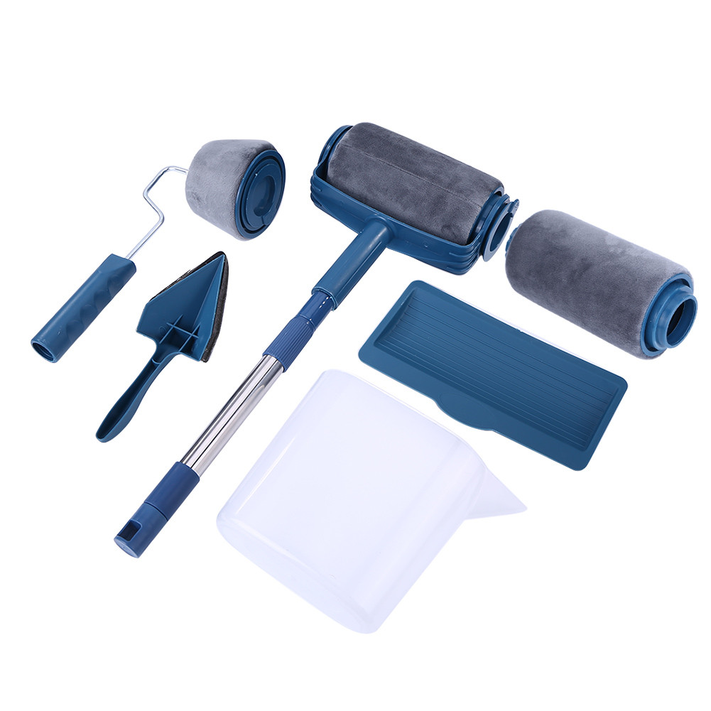 

6/7 Piece Roller Corner Brushes Set Household Use Wall Decorative Pro DIY Painting Brush Handle Tool Wall Paint Roller
