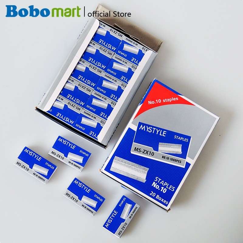 

BOBOMART MS-ZX10 1PACK ISI 20 BOX KECIL ISI STAPLES NO.10 MS-ZX101 – HARGA MURAH & BERKUALITAS