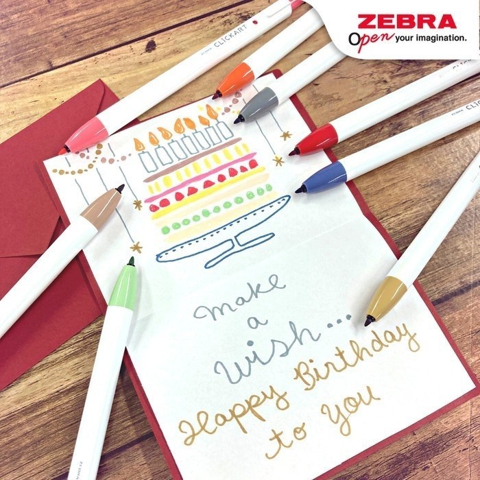 

ZEBRA ClickArt Marker Fine Liner Point 0.6mm Light Colors - Satuan - 17. PEACH PINK