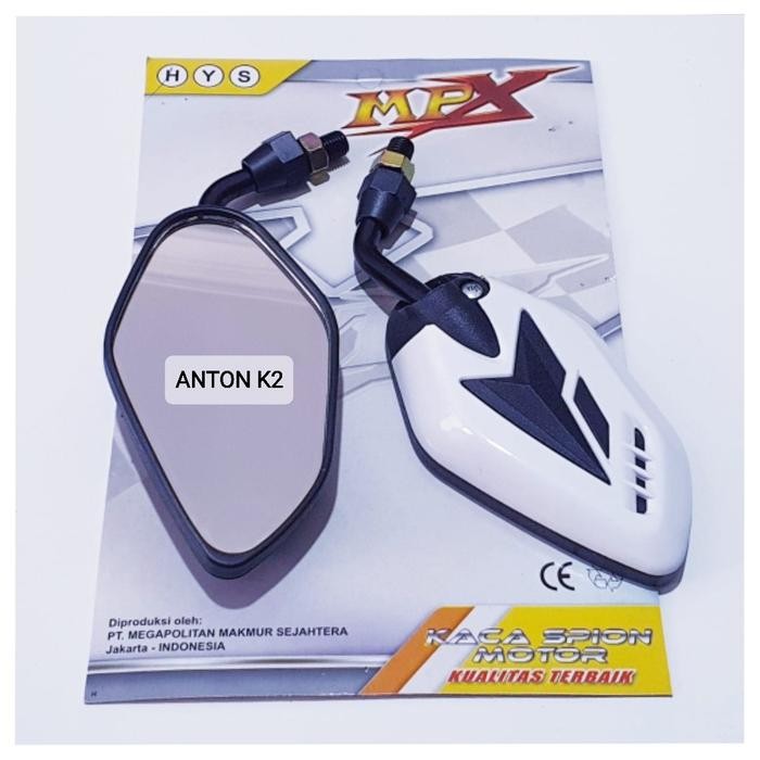 KACA SPION CROME CROM VARIASI MOTOR BEAT/VARIO/PCX/BEAT STREET/GENIO - Putih, honda