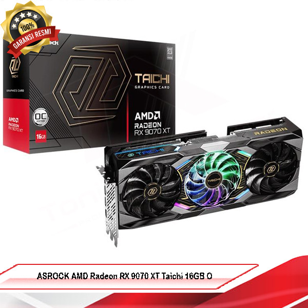 ASROCK AMD Radeon RX 9070 XT Taichi 16GB OC | VGA Gaming RX 9070XT