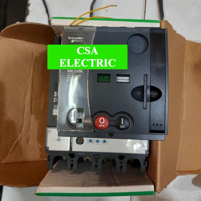 MCCB SCHNEIDER NSX400F 4Pole 400A + MOTORIZED KOMPLIT UVT