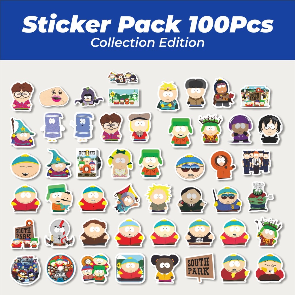 

Hot Stiker Kartun Animasi South Park Lucu Anti Air Stikers Berperekat Waterproof Sticker Decal Buat Motor Helm Buku Journal Koper Casing HP Laptop Botol Minum