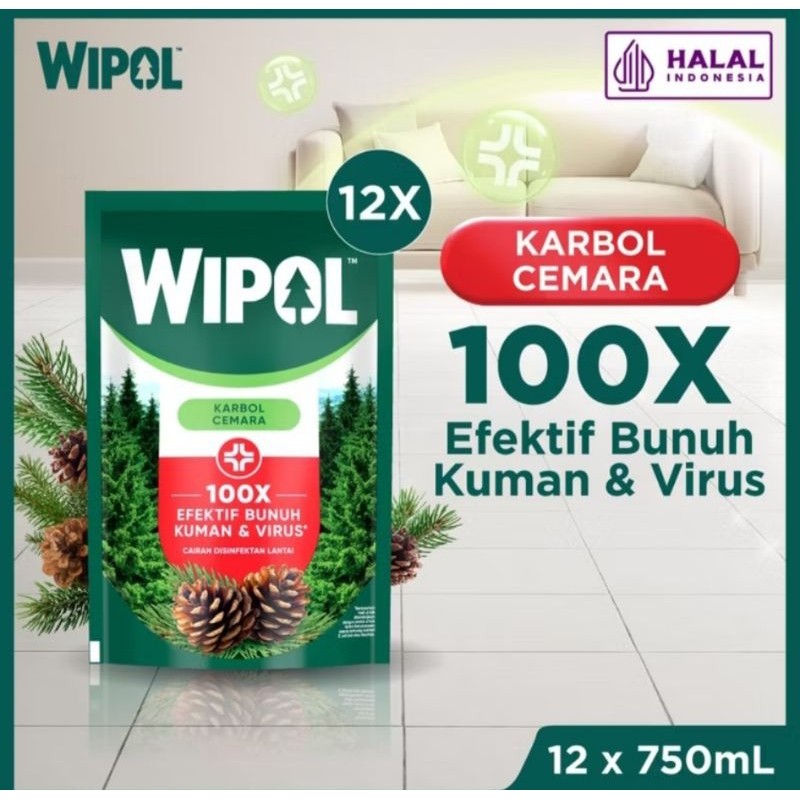 Wipol Karbol Cemara 750 ml /DUS (12PCS)