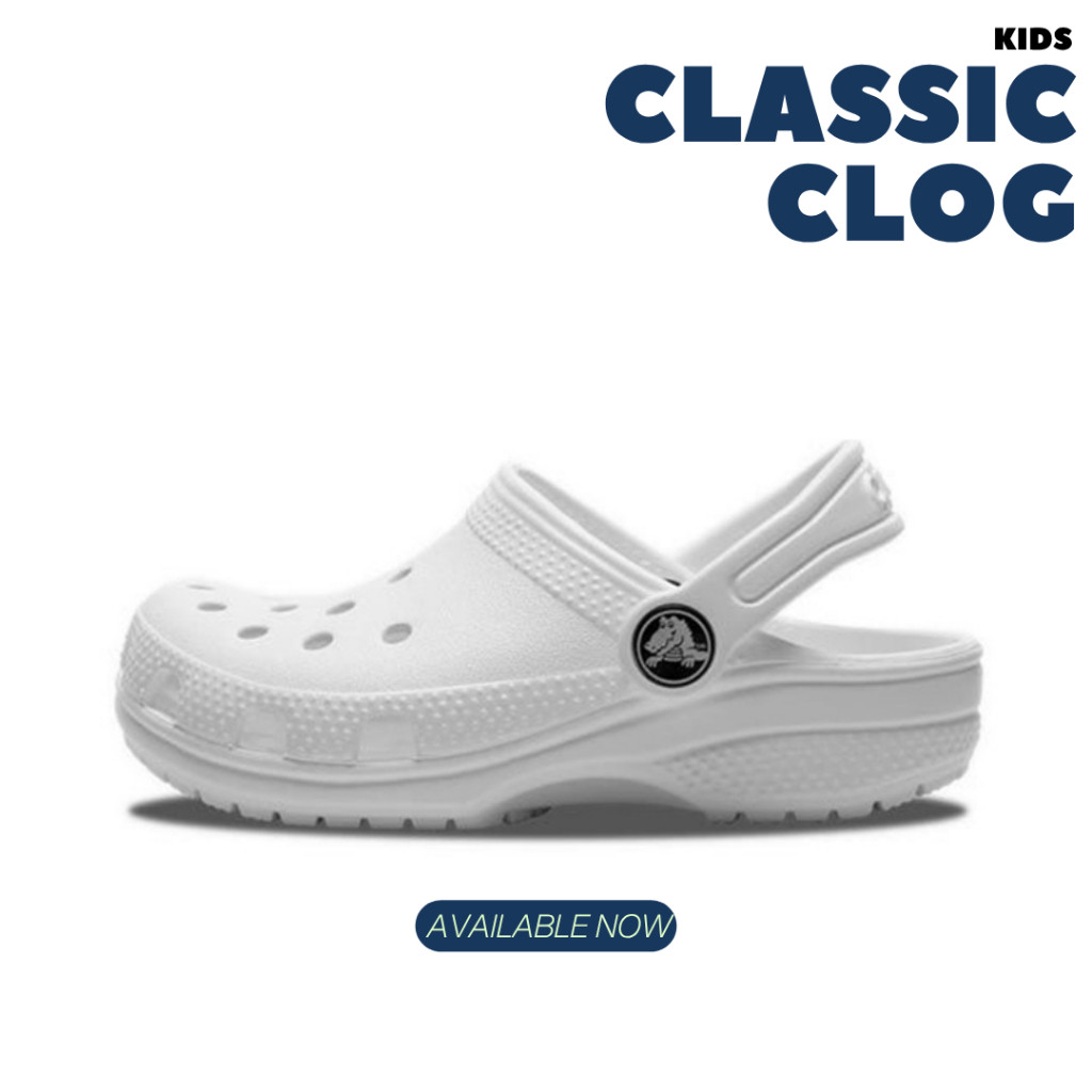 Sandal Crocs Kids Classic Clog White