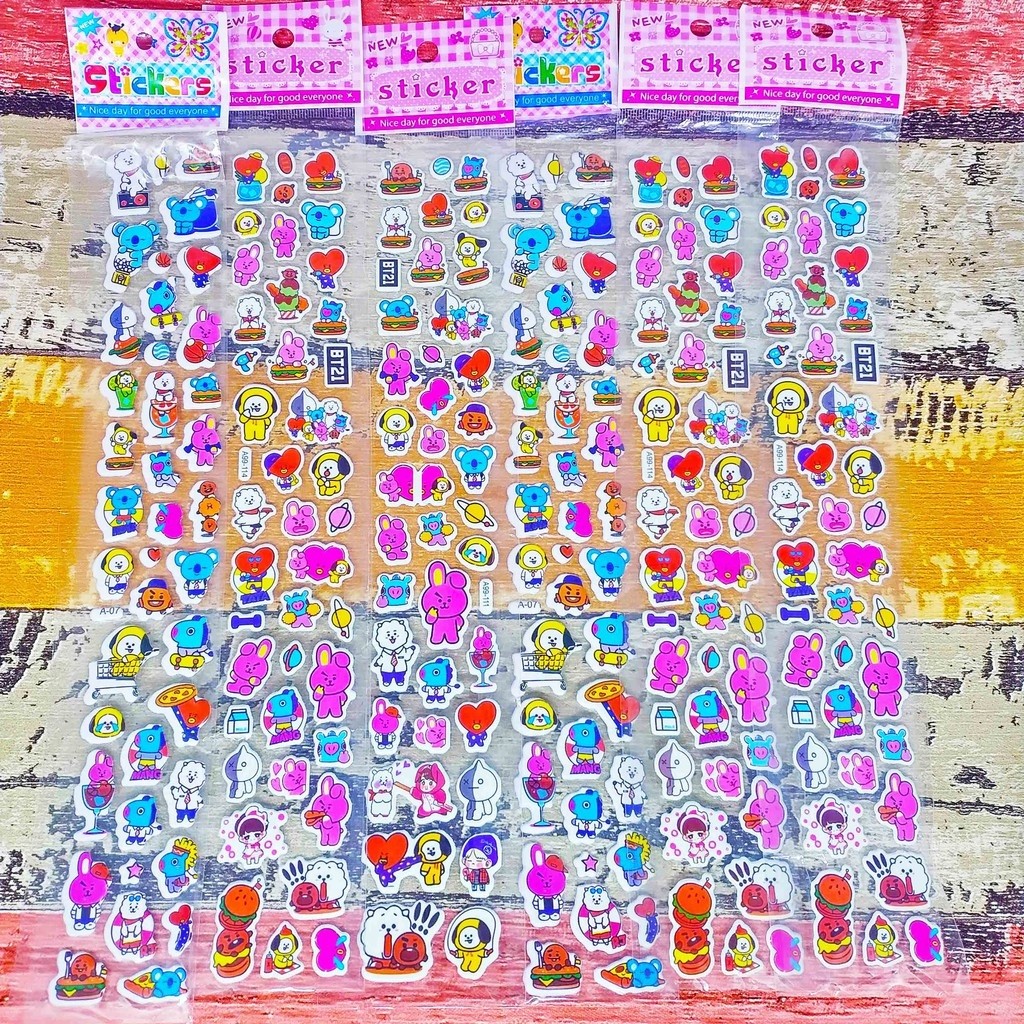 

Sticker Timbul Mainan Tempel Untuk Anak Per Lembar