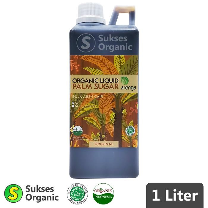 

Arenga Gula Aren Cair Organik / Liquid Palm Sugar 1 Liter / 1,3kg