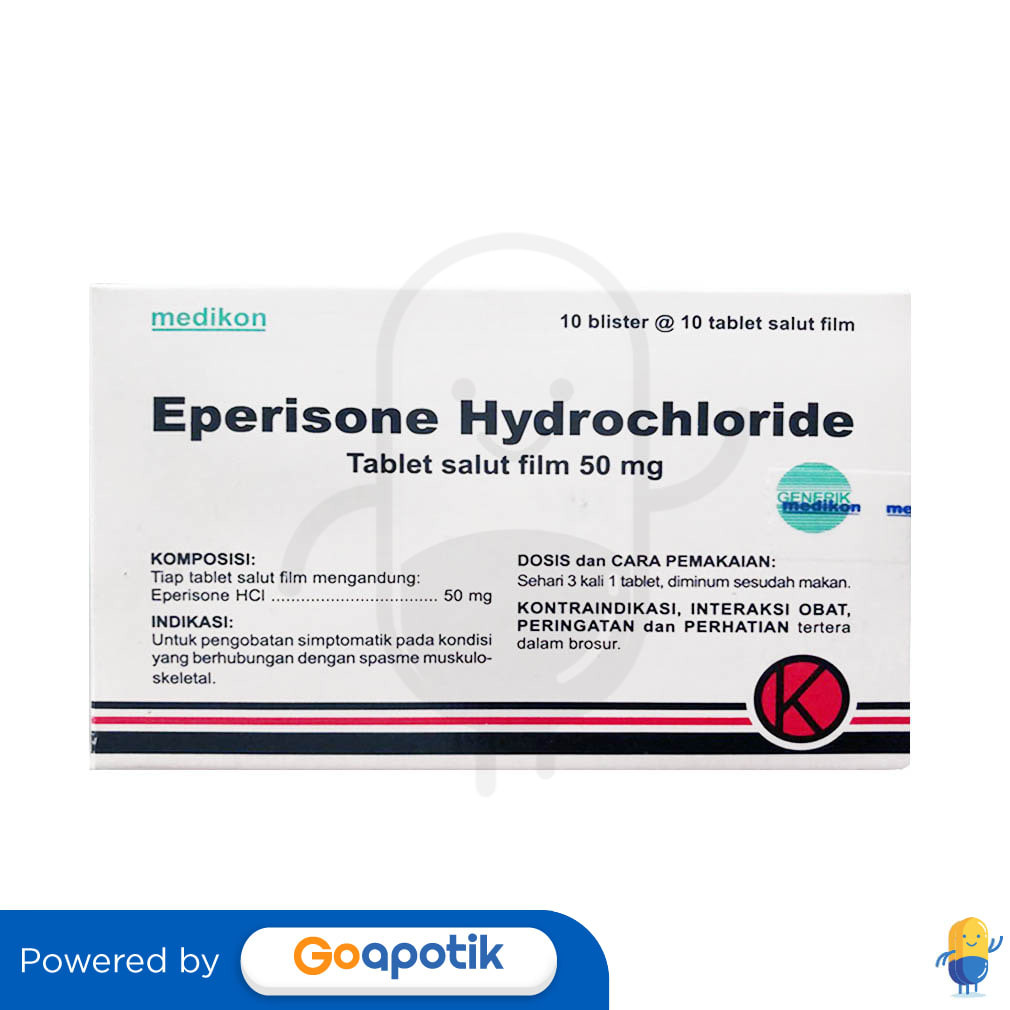 Eperisone Medikon 50 Mg Box 100 Tablet