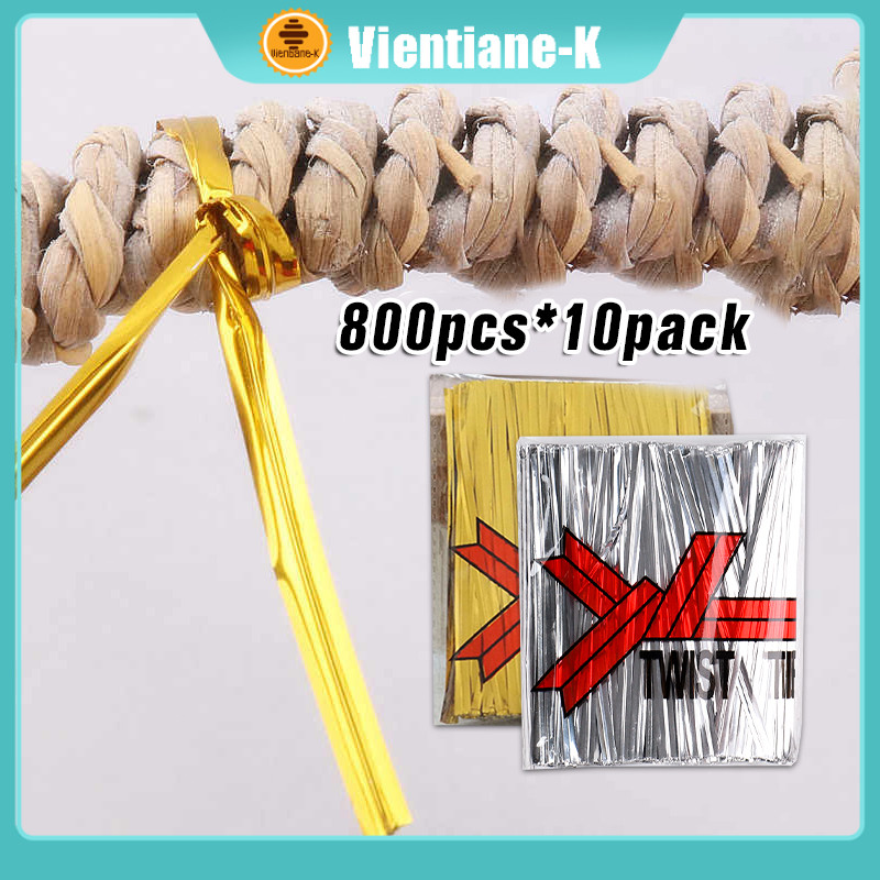 

10pack/8000pcs Kawat Pengikat Souvenir / Twist Tie / Pita Kawat Pengikat Souvenir Snack