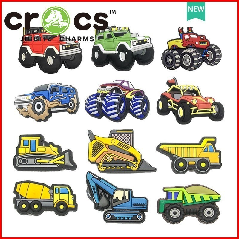Jibbitz Crocs Charms Cartoon Car Series Shoe Buckle Hole Accessories Diy Creative Shoe Flower