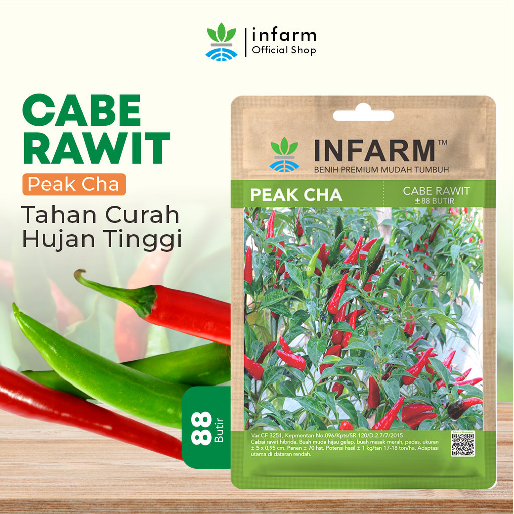 INFARM - Benih Bibit Cabe Rawit Merah Besar Jumbo Peak Cha 