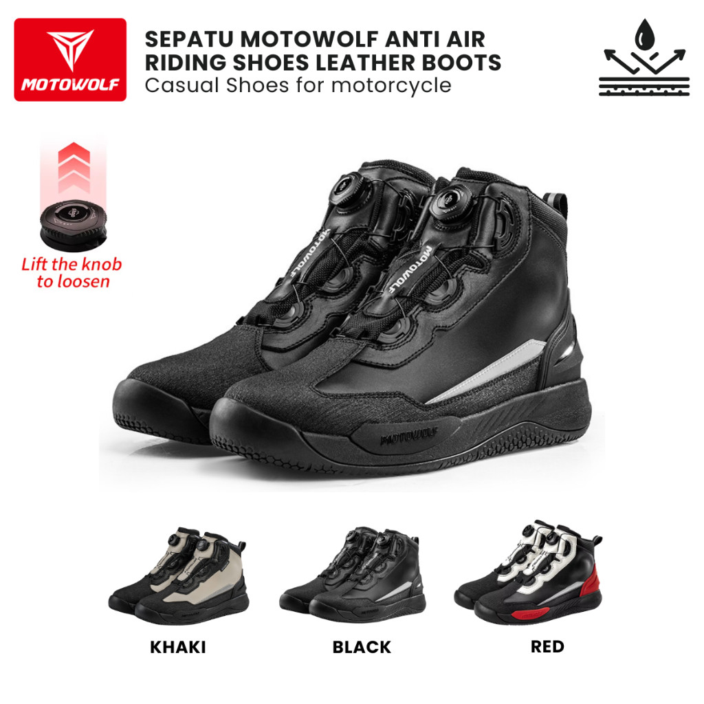 Sepatu Touring Motor Motowolf Waterproof Adventure Boots High Quality