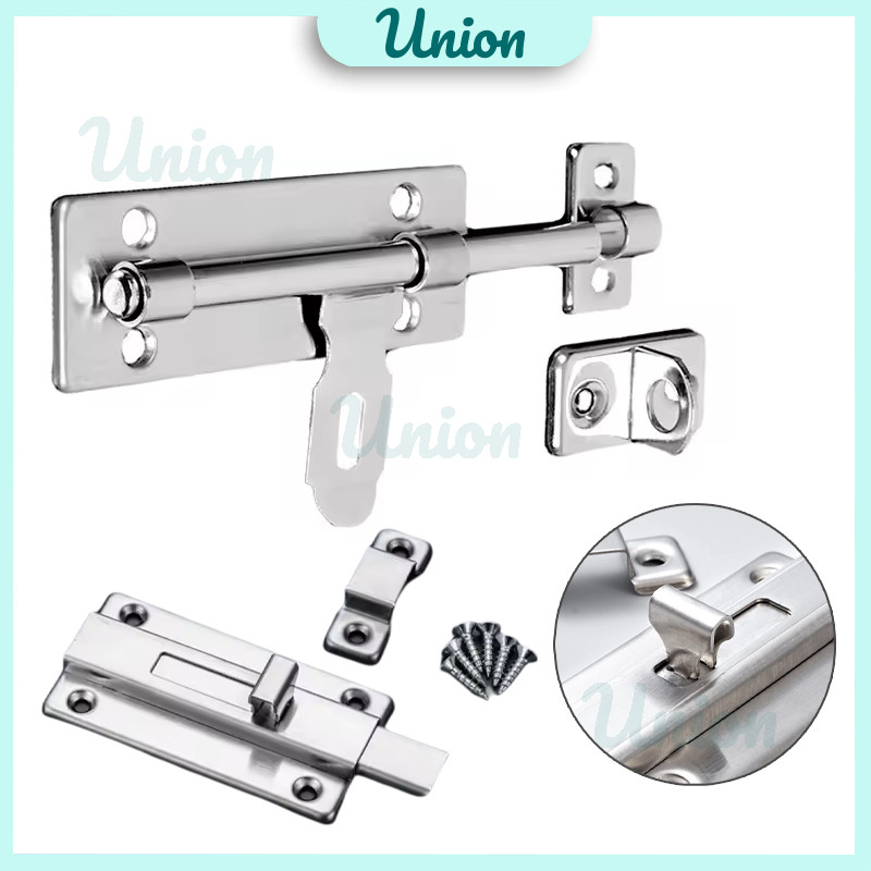 Grendel Gembok Pintu Slot Stainless / Grendel Slot Pintu Gembok