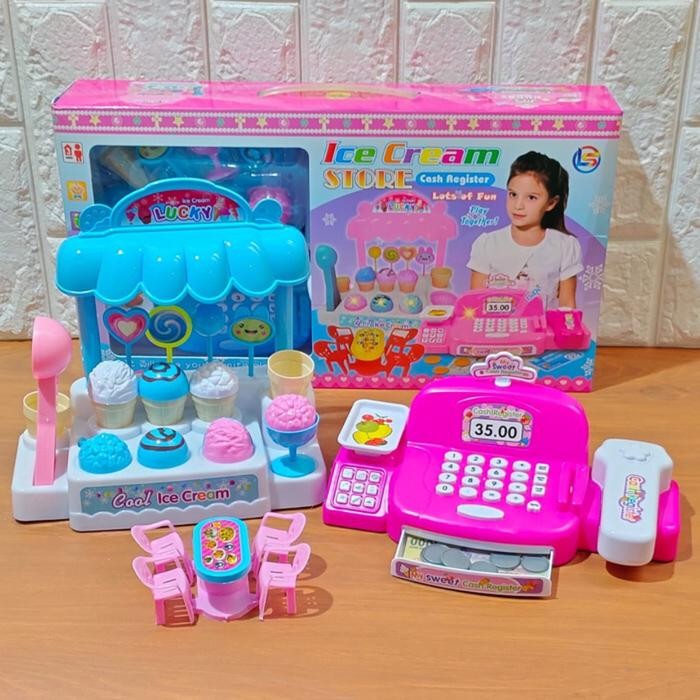 Hot Produk Mainan anak ice cream cash register - Mainan kasir kasiran & es krim Terbaik dan Terlaris
