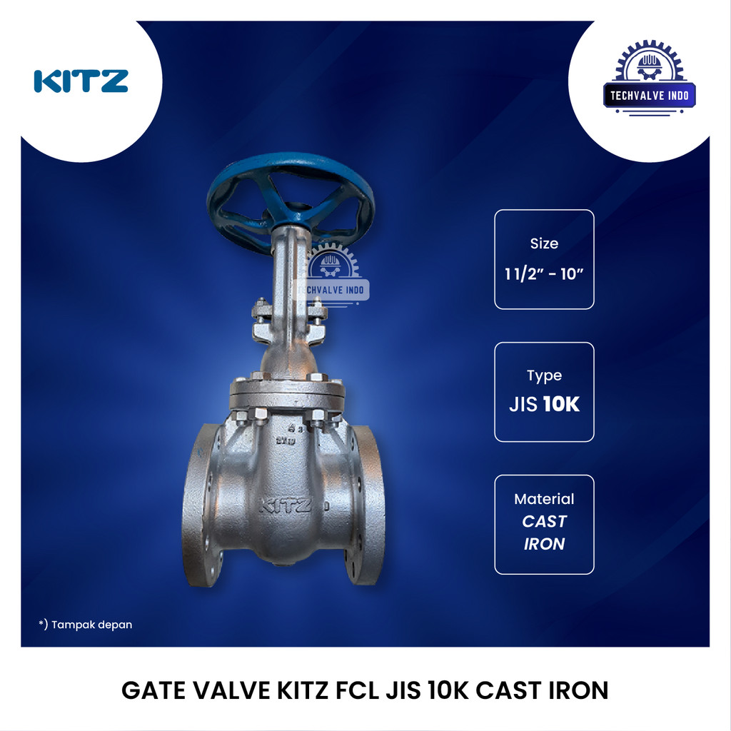 GATE VALVE FCL KITZ 5" INCH  JIS 10K CAST IRON ORIGINAL