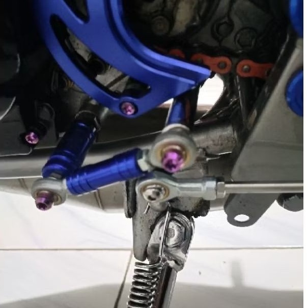 Braket kutik gigi /persenelan stabilizer underbon ninja R SS RR almu cnc