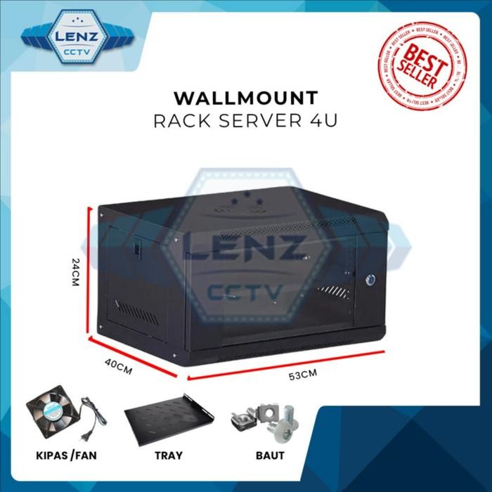 

Wallmount Rack 4U Single Door / Rack Server 4U Single Door - Unit OnlySale