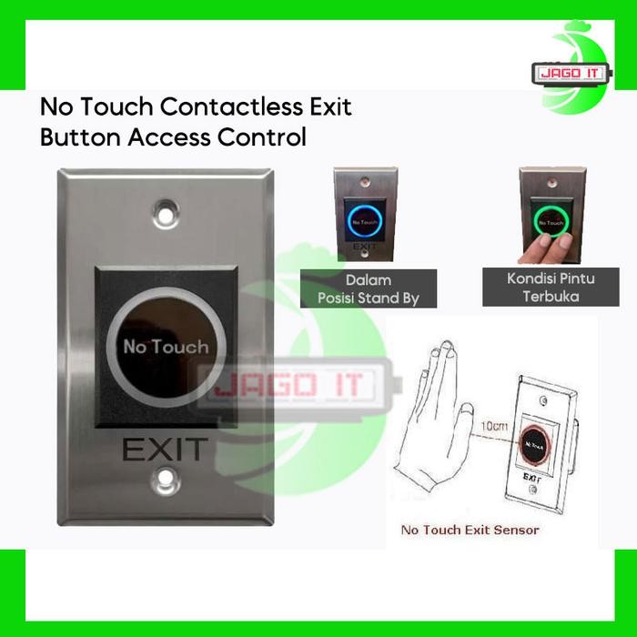 

No Touch Contactless Exit Button Access Control