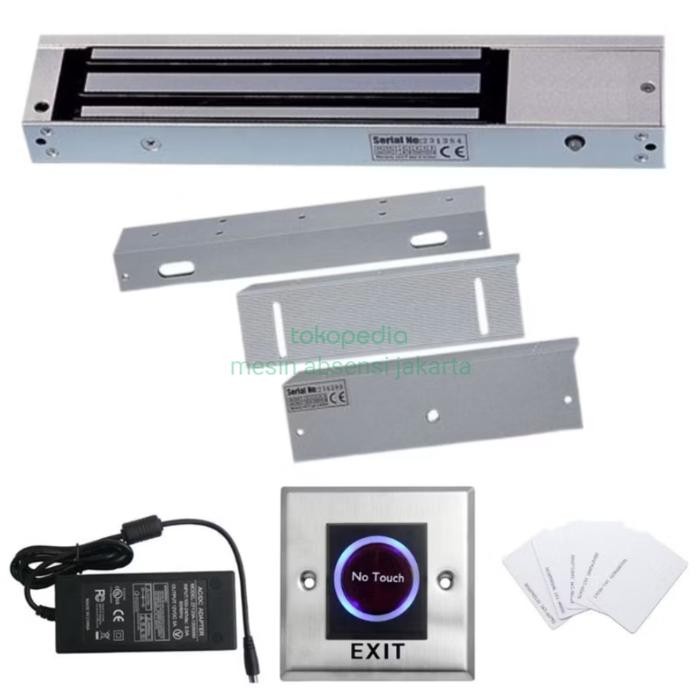 

Pakett Akses Door Magnetik Lock 600Lbs Access Control Pintu Kayu/Besi
